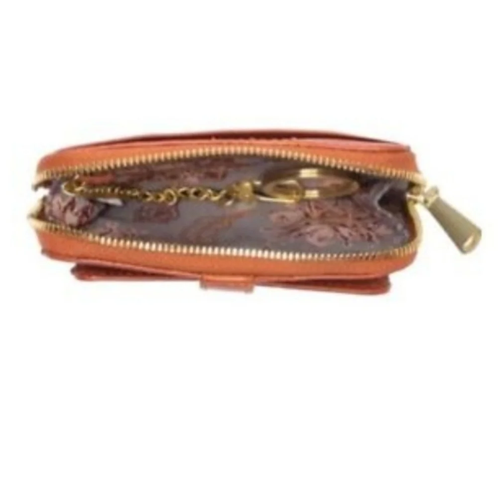 HOBO Katya Amber Leather Credit Card Holder - Picture 3 of 5